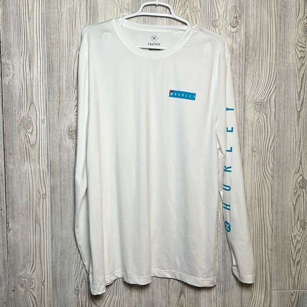 Hurley Men's Long Sleeve Sunny Side Hybrid Stretch UPF Tagless Sunshirt Large